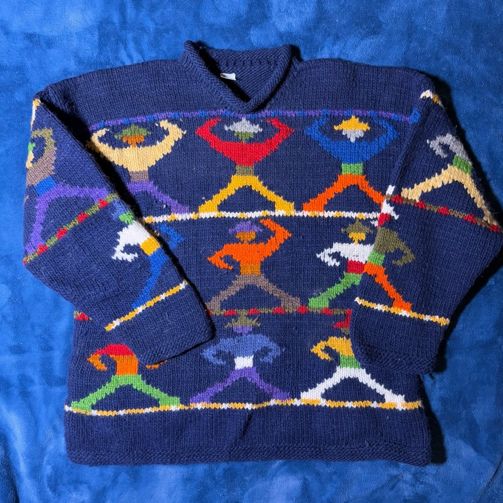 Vintage Ecuadorian 100% Wool Sweater